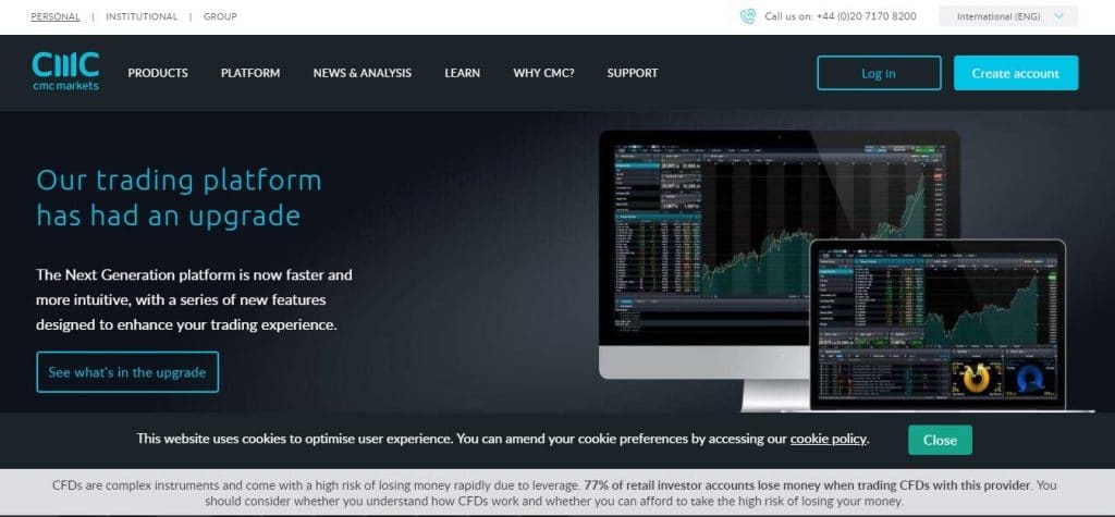 CMC Markets Website