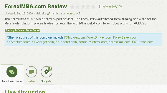 Foreximba Customer Reviews