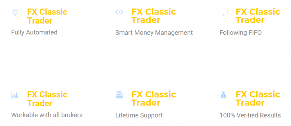 FX Classic Trader features