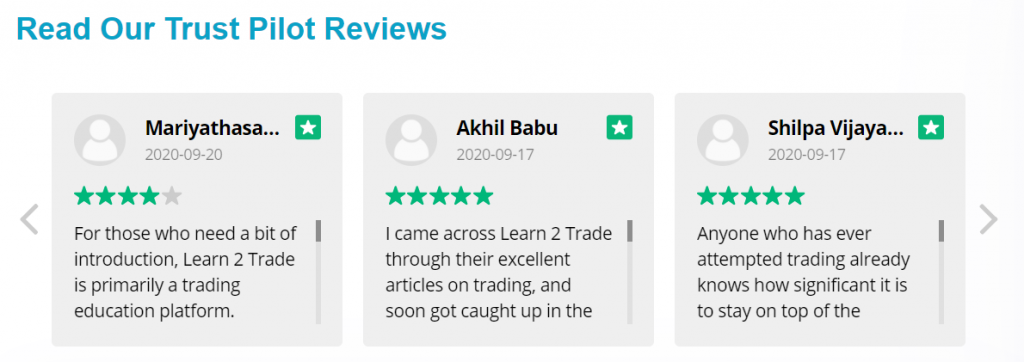 Learn 2 Trade Customer Reviews