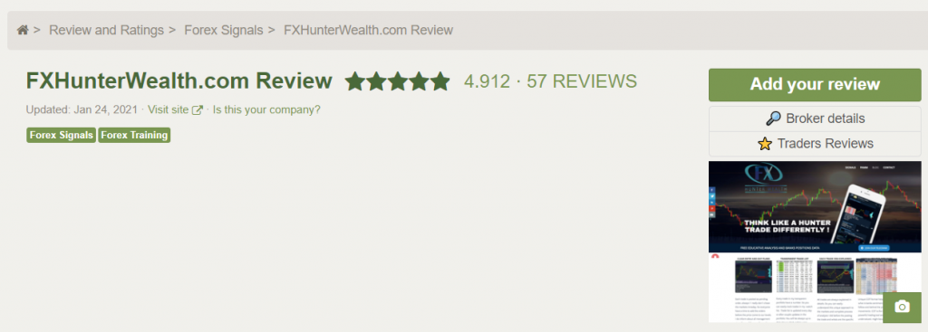 FX Hunter Wealth Customer Reviews