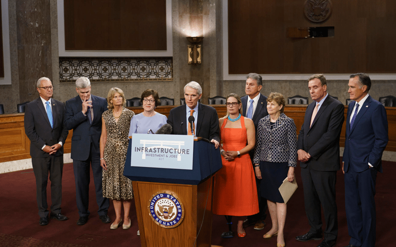 U.S. Senate Advances Infrastructure Bill as Democrats Push a Bullish Economic Agenda