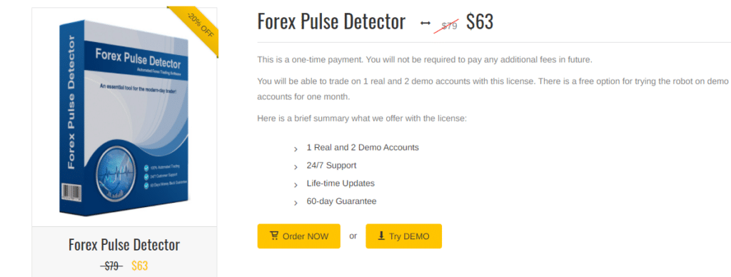 Forex Pulse Detector Pricing