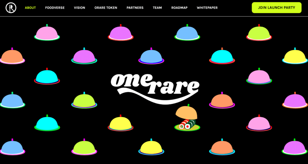 OneRare’s homepage