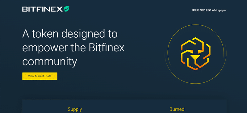The Bitfinex platform.