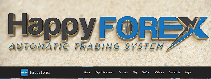 The parent company Happy Forex’s website. 