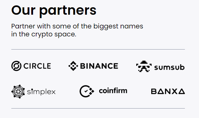 Partners of Pionex.